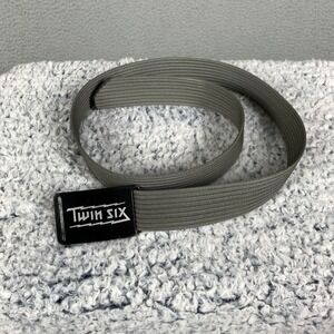 Twin Six Grip6 Web Belt Mens 40" Green Embossed Metal Buckle Tactical Adjustable